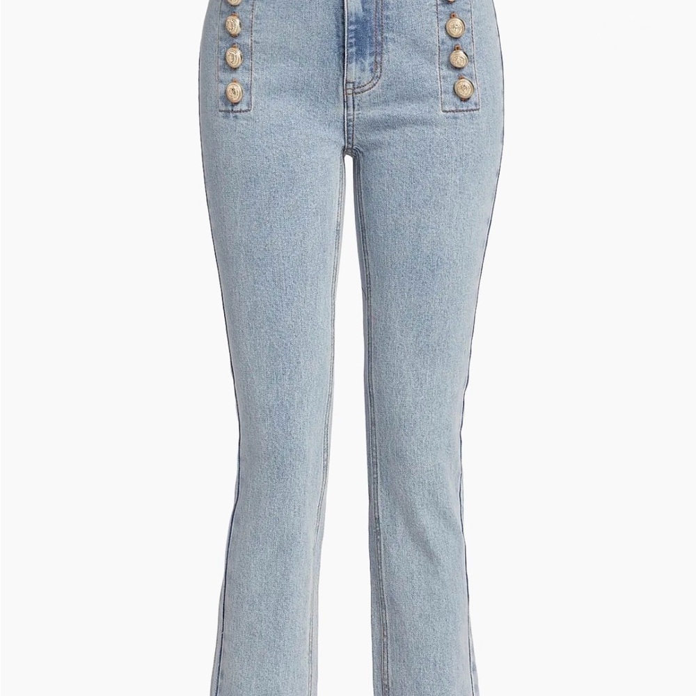 Generation Love Justine Button Fray Denim Pants | Size Small - Picture 6 of 9